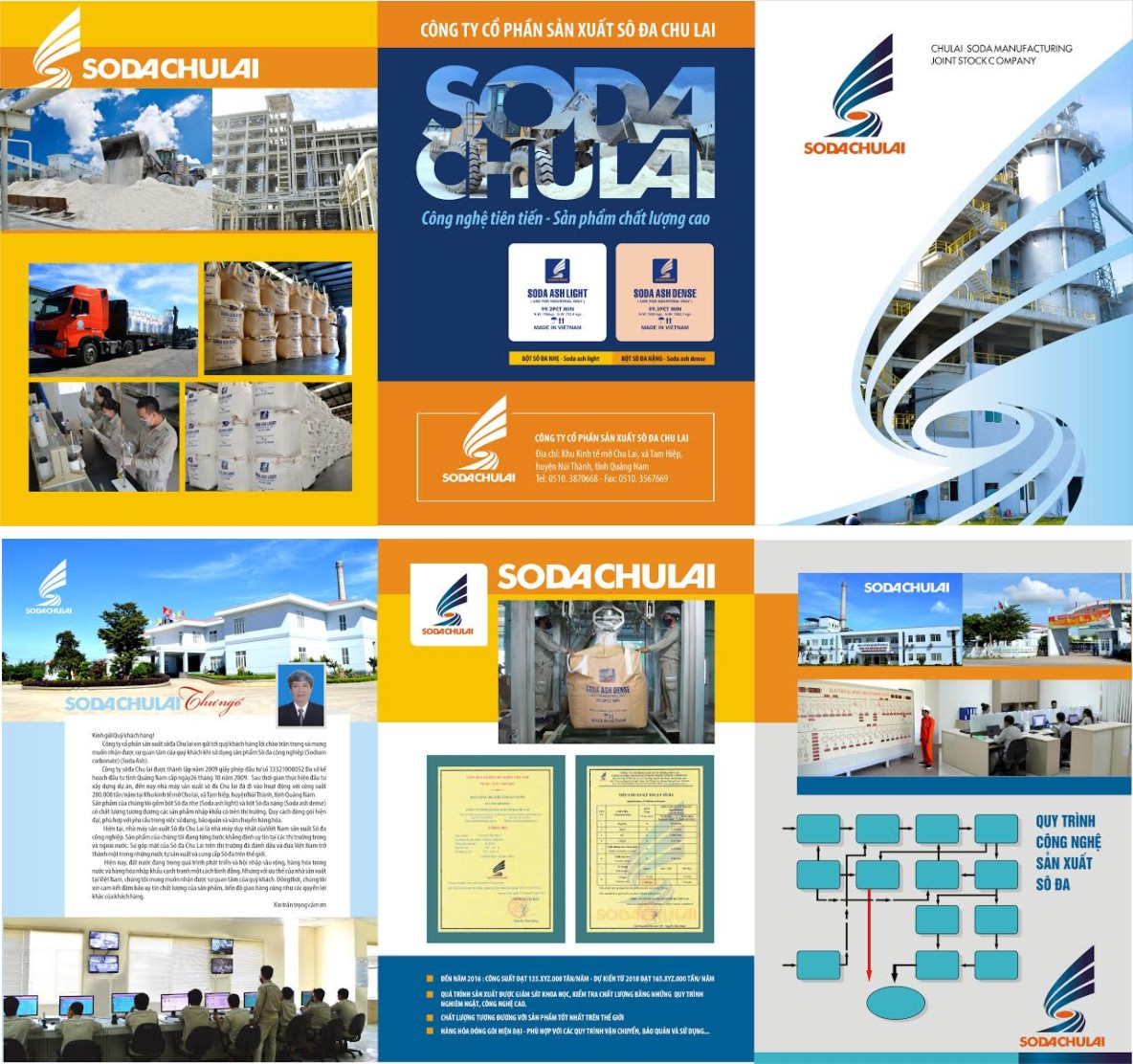 Thiết kế tờ gấp công ty Soda Chu Lai của Hoaidesign