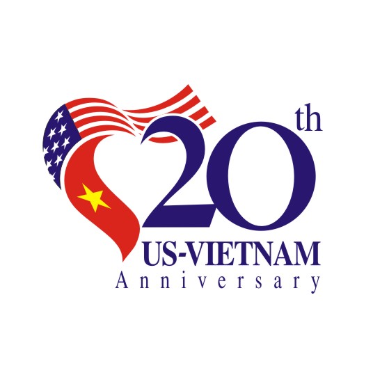 Logo Kỷ niêm 20 năm Quan hệ Việt-Mỹ